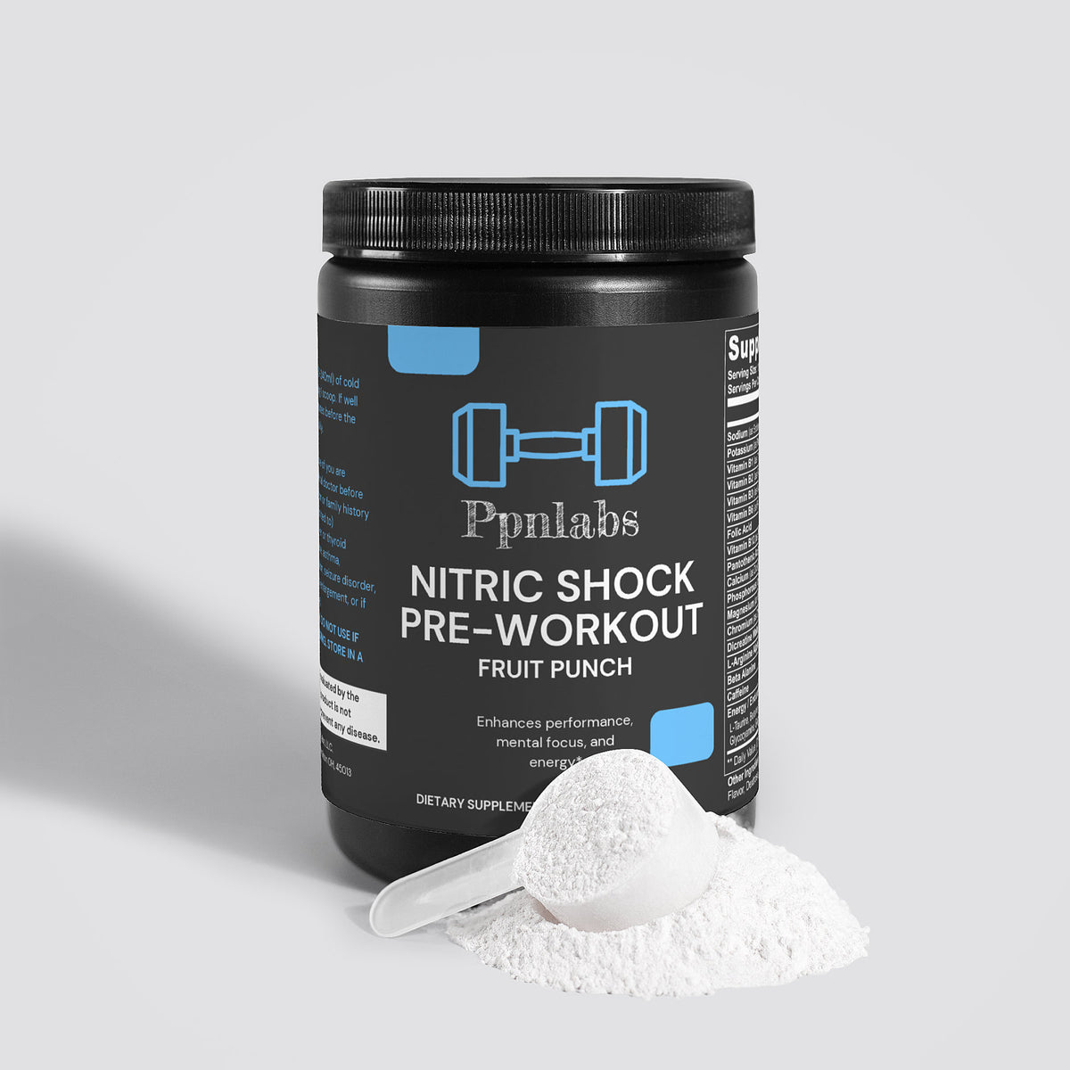 Nitrix Powder Nitric Shock Pre-Workout Powder (Fruit Punch) – Peak Performance ...